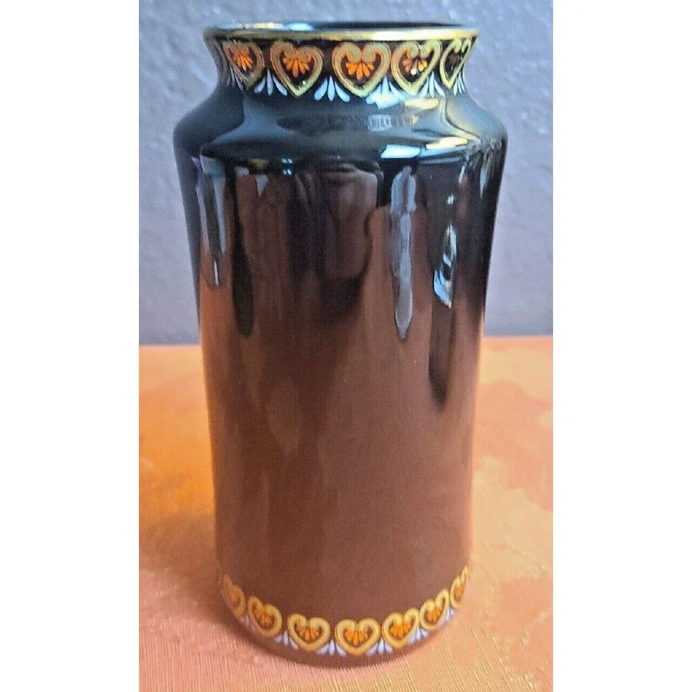 Japanese Chokin Vase 24Kt. Gold 6 inches Tall